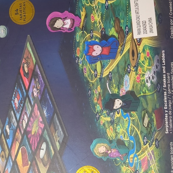 DELUXE LOTERIA & SERPIENTES Y ESCALERAS BOARD GAME 2 Pack - Picture 7 of 7